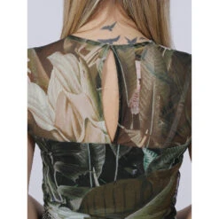 Robe Courte Aida Kaki Femme - Guess 9 Robe Courte Aida Kaki Femme - Guess -Vero Vetements Magasin robe courte aida kaki femme guess 3