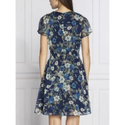 Vero Vetements Magasin -Vero Vetements Magasin robe dahlia bloom bleu femme guess 1