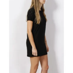 Robe Droite Ajouré Cathinka Noir Femme - Jacqueline De Yong 7 Robe Droite Ajouré Cathinka Noir Femme - Jacqueline De Yong -Vero Vetements Magasin robe droite ajoure cathinka noir femme jacqueline de yong 2