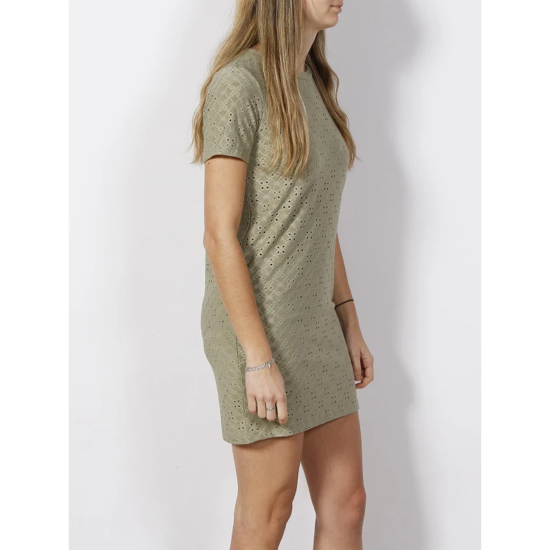 Robe Droite Ajouré Cathinka Vert Femme - Jacqueline De Yong 5 Robe Droite Ajouré Cathinka Vert Femme - Jacqueline De Yong – Image 3