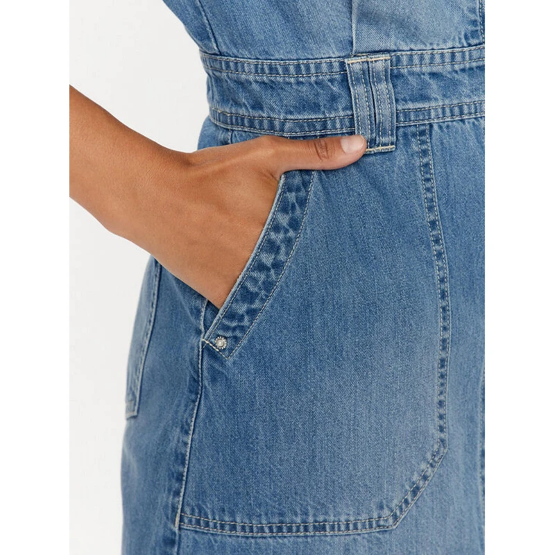 Robe En Jean Lylian Dress Bleu Femme - Guess 6 Robe En Jean Lylian Dress Bleu Femme - Guess – Image 4