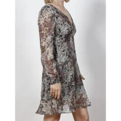 Robe Fleurie Rodin Violet Femme - Morgan -Vero Vetements Magasin robe fleurie rodin violet femme morgan 2