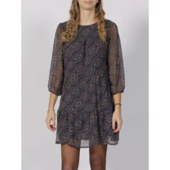 Robe Francesca Life Bleu Marine Femme - Only