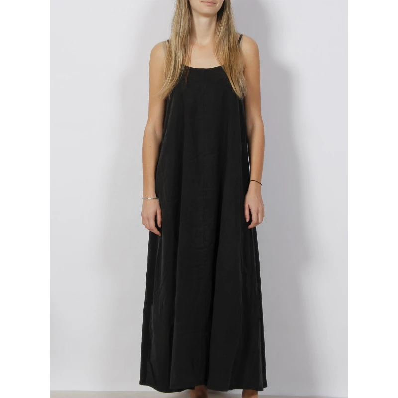Robe Longue Harper Strap Noir Femme - Vero Moda 3 Robe Longue Harper Strap Noir Femme - Vero Moda