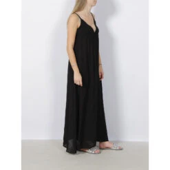 Robe Longue Rikke Noir Femme - Only -Vero Vetements Magasin robe longue rikke noir femme only 2