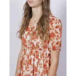 Robe Longues à Fleurs Zaltana Orange Femme - Deeluxe 9 Robe Longues à Fleurs Zaltana Orange Femme - Deeluxe -Vero Vetements Magasin robe longues a fleurs zaltana orange femme deeluxe 3