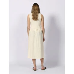 Robe Midi Aria Blanc Ivoire Femme - Deeluxe -Vero Vetements Magasin robe midi aria blanc ivoire femme deeluxe 1