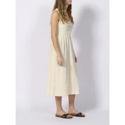Robe Midi Aria Blanc Ivoire Femme - Deeluxe -Vero Vetements Magasin robe midi aria blanc ivoire femme deeluxe 2
