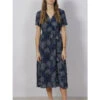 Robe Midi Fendu Missa Bleu Marine Femme - Teddy Smith -Vero Vetements Magasin robe midi fendu missa bleu marine femme teddy smith