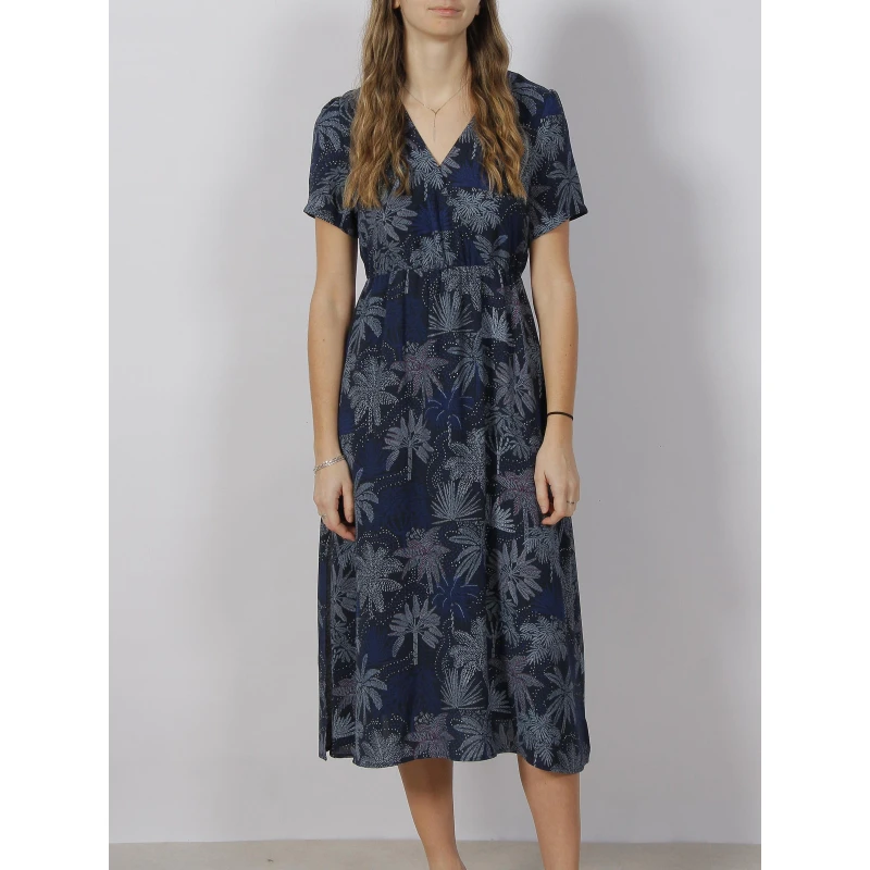 Robe Midi Fendu Missa Bleu Marine Femme - Teddy Smith 3 Robe Midi Fendu Missa Bleu Marine Femme - Teddy Smith