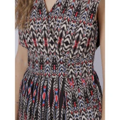 Robe Midi Fendue à Imprimés Irmah Noir Rouge Femme - Deeluxe 9 Robe Midi Fendue à Imprimés Irmah Noir Rouge Femme - Deeluxe -Vero Vetements Magasin robe midi fendue a imprimes irmah noir rouge femme deeluxe 3