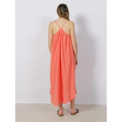 Vero Vetements Magasin -Vero Vetements Magasin robe midi natali orange femme vero moda 1
