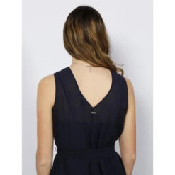Robe Midi Soul Bleu Marine Femme - Armani Exchange 9 Robe Midi Soul Bleu Marine Femme - Armani Exchange -Vero Vetements Magasin robe midi soul bleu marine femme armani exchange 3