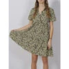 Robe Piper Animal Vert Femme - Jacqueline De Yong -Vero Vetements Magasin robe piper animal vert femme jacqueline de yong