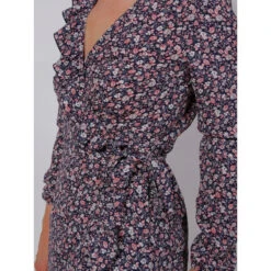 Robe Portefeuille Floral Rose Femme - Only -Vero Vetements Magasin robe portefeuille floral rose femme only 2