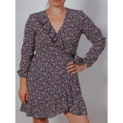 Robe Portefeuille Floral Rose Femme - Only