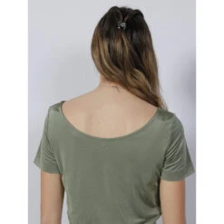 Robe Portefeuille Gathering Poplia Kaki Femme - Guess -Vero Vetements Magasin robe portefeuille gathering poplia kaki femme guess 3