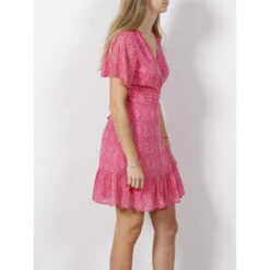 Robe Portefeuille Star Imprimés Rose Femme - Only -Vero Vetements Magasin robe portefeuille star imprimes rose femme only 2