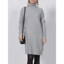 Robe Pull Brilliant Gris Femme - Vero Moda