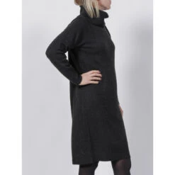 Robe Pull Col Roulé Mila Noir Femme - Deeluxe -Vero Vetements Magasin robe pull col roule mila noir femme deeluxe 2