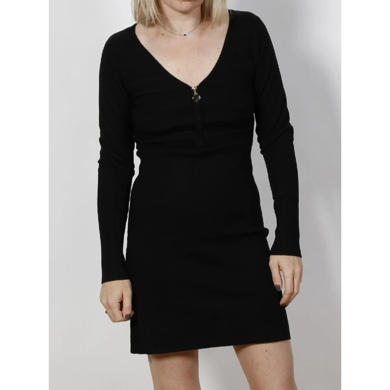 Robe Pull Menza Noir Femme - Morgan 3 Robe Pull Menza Noir Femme - Morgan