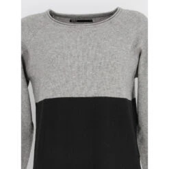 Robe Pull Onllillo Gris Femme - Only -Vero Vetements Magasin robe pull onllillo gris femme only 3