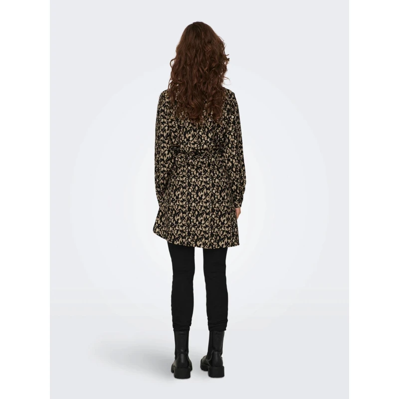 Robe Tunique Cory Motif Animalier Marron/noir Femme - Only 4 Robe Tunique Cory Motif Animalier Marron/noir Femme - Only – Image 2