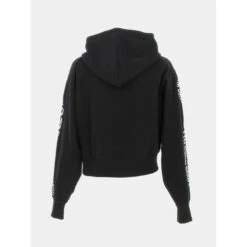 Vero Vetements Magasin -Vero Vetements Magasin sweat a capuche crop damatala noir femme hugo 1