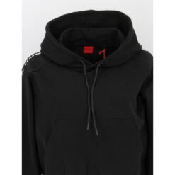 Sweat à Capuche Crop Damatala Noir Femme - Hugo -Vero Vetements Magasin sweat a capuche crop damatala noir femme hugo 3