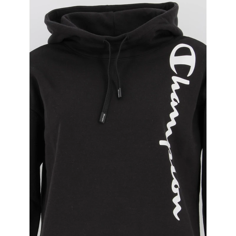 Sweat à Capuche Custom Fit Noir Femme - Champion 6 Sweat à Capuche Custom Fit Noir Femme - Champion – Image 4