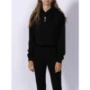 Sweat à Capuche Dephana Cropped Noir Femme - Hugo 1 Sweat à Capuche Dephana Cropped Noir Femme - Hugo -Vero Vetements Magasin sweat a capuche dephana cropped noir femme hugo