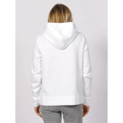 Sweat à Capuche Micro Logo Blanc Femme - Calvin Klein -Vero Vetements Magasin sweat a capuche micro logo blanc femme calvin klein 1