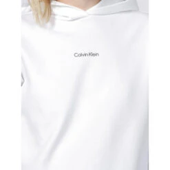 Sweat à Capuche Micro Logo Blanc Femme - Calvin Klein -Vero Vetements Magasin sweat a capuche micro logo blanc femme calvin klein 3