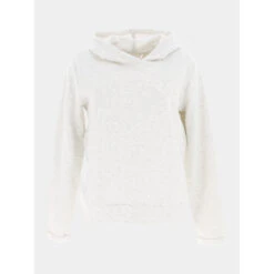 Sweat Ă Capuche Shau Life Blanc Femme - Only