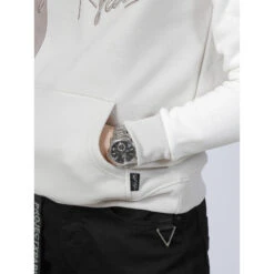 Sweat à Capuche Tricolore Marron Beige Blanc - Project X Paris -Vero Vetements Magasin sweat a capuche tricolore marron beige blanc project x paris 3