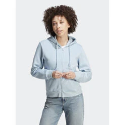 Sweat à Capuche Zippé All Szn Bleu Clair Femme - Adidas