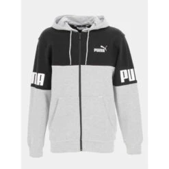Sweat à Capuche Zippé Gris - Puma