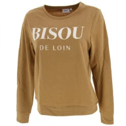 Sweat Clara Bisou Marron Femme - Only