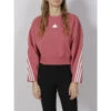 Sweat Crop Ample Crew Rose Femme - Adidas -Vero Vetements Magasin sweat crop ample crew rose femme adidas