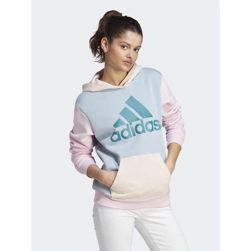 Sweat Logo Central Couleurs Pastel Multicolore Femme - Adidas 3 Sweat Logo Central Couleurs Pastel Multicolore Femme - Adidas