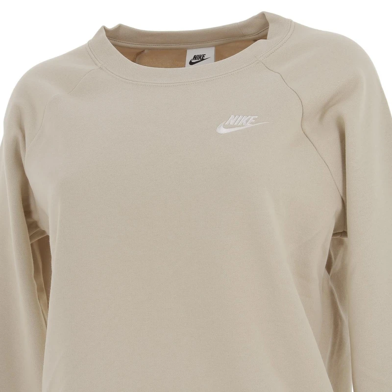 Sweat Nsw Essential Crew Beige Femme - Nike 5 Sweat Nsw Essential Crew Beige Femme - Nike – Image 3