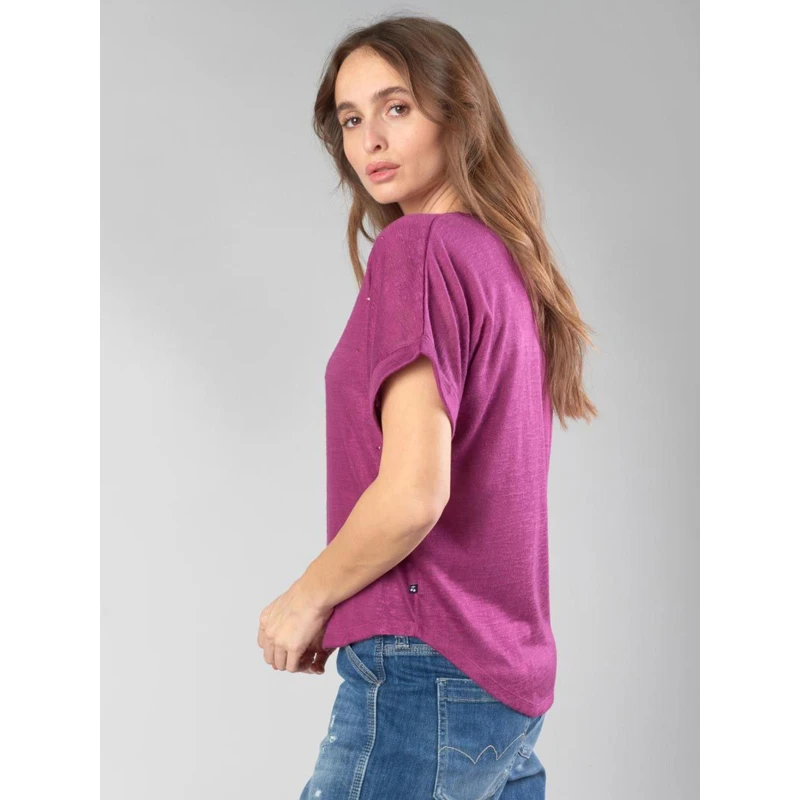 T-shirt Bibou Berry Violet Femme - Le Temps Des Cerises 5 T-shirt Bibou Berry Violet Femme - Le Temps Des Cerises – Image 3