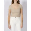 T-shirt Cheryl Jewel Dos Ouvert Beige Femme - Guess -Vero Vetements Magasin t shirt cheryl jewel dos ouvert beige femme guess