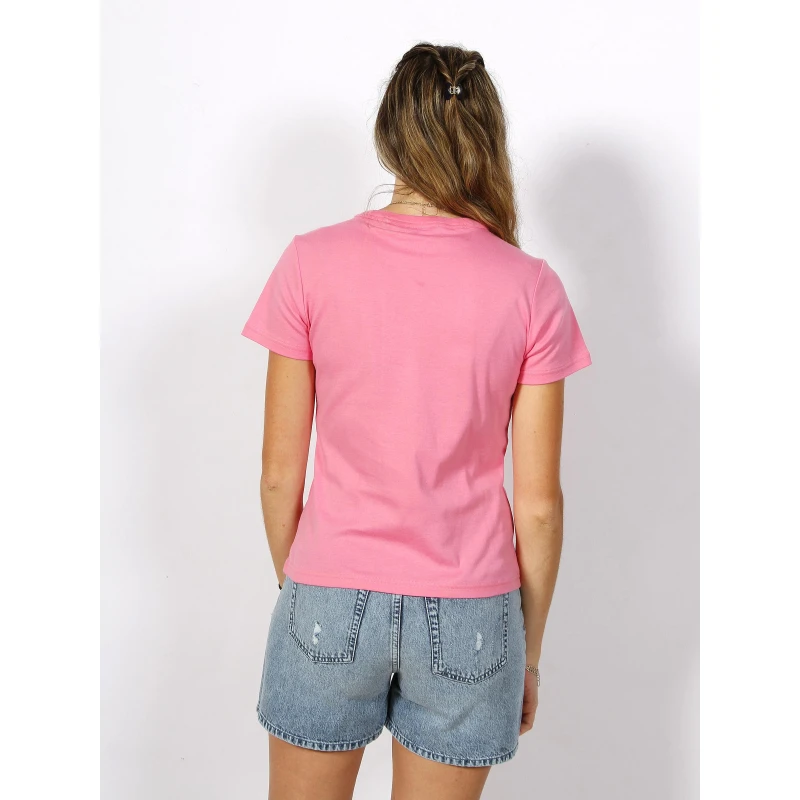 T-shirt Classic Uni Petit Logo Rouge Rose Femme - Hugo 4 T-shirt Classic Uni Petit Logo Rouge Rose Femme - Hugo – Image 2