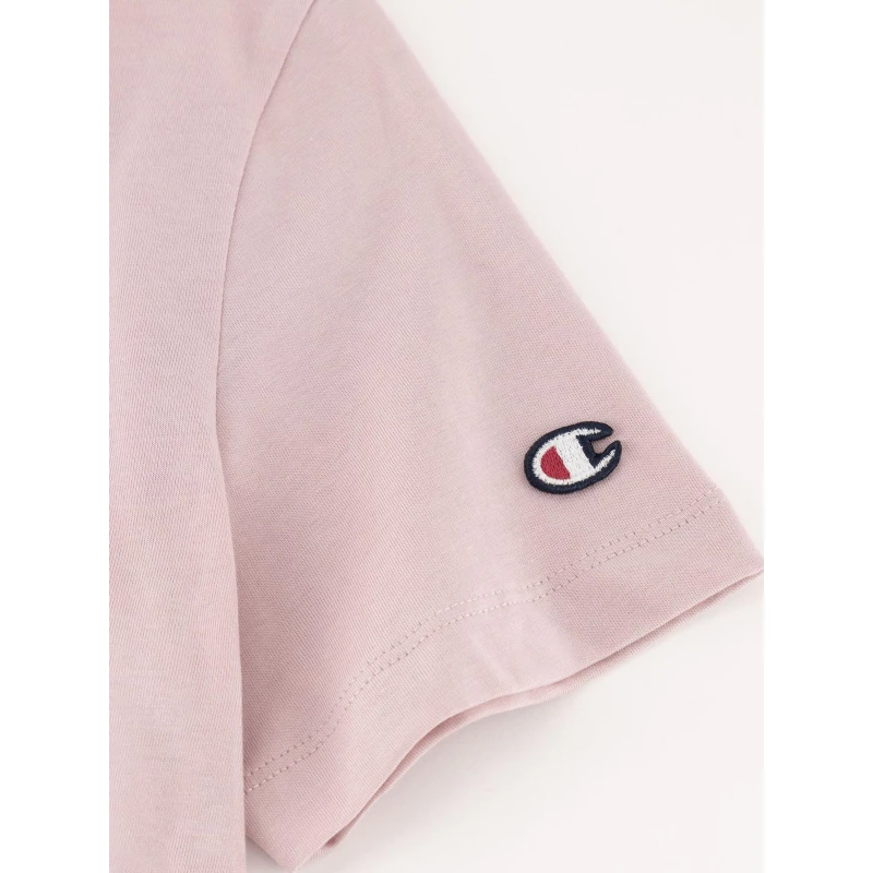 T-shirt Crewneck Logo Rose Femme - Champion 6 T-shirt Crewneck Logo Rose Femme - Champion – Image 4