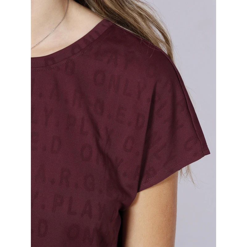 T-shirt De Sport Safa Bordeaux Femme - Only 6 T-shirt De Sport Safa Bordeaux Femme - Only – Image 4
