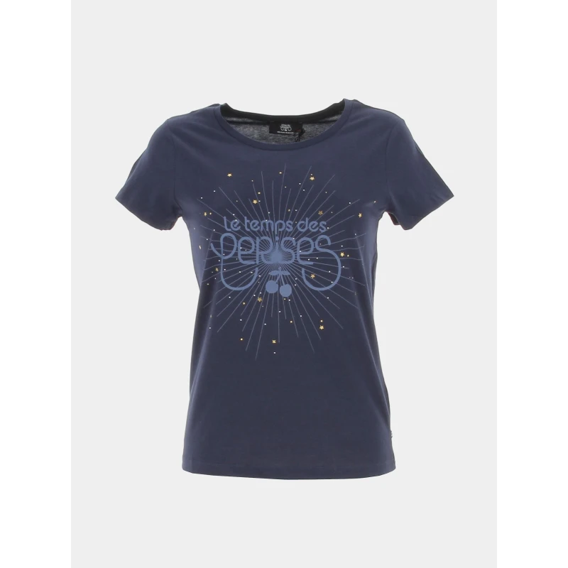 T-shirt Fabulo Midnight Bleu Marine Femme - Le Temps Des Cerises 3 T-shirt Fabulo Midnight Bleu Marine Femme - Le Temps Des Cerises