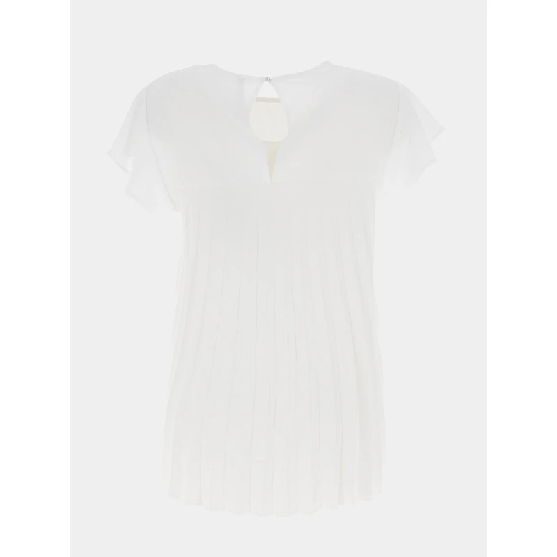 T-shirt Kara Dos Plissé Blanc Femme - Tiffosi 3 T-shirt Kara Dos Plissé Blanc Femme - Tiffosi – Image 2