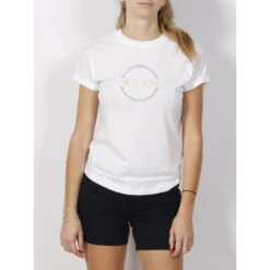 T-shirt Logo Doré Sparkle Oceanic Blanc Femme - Roxy
