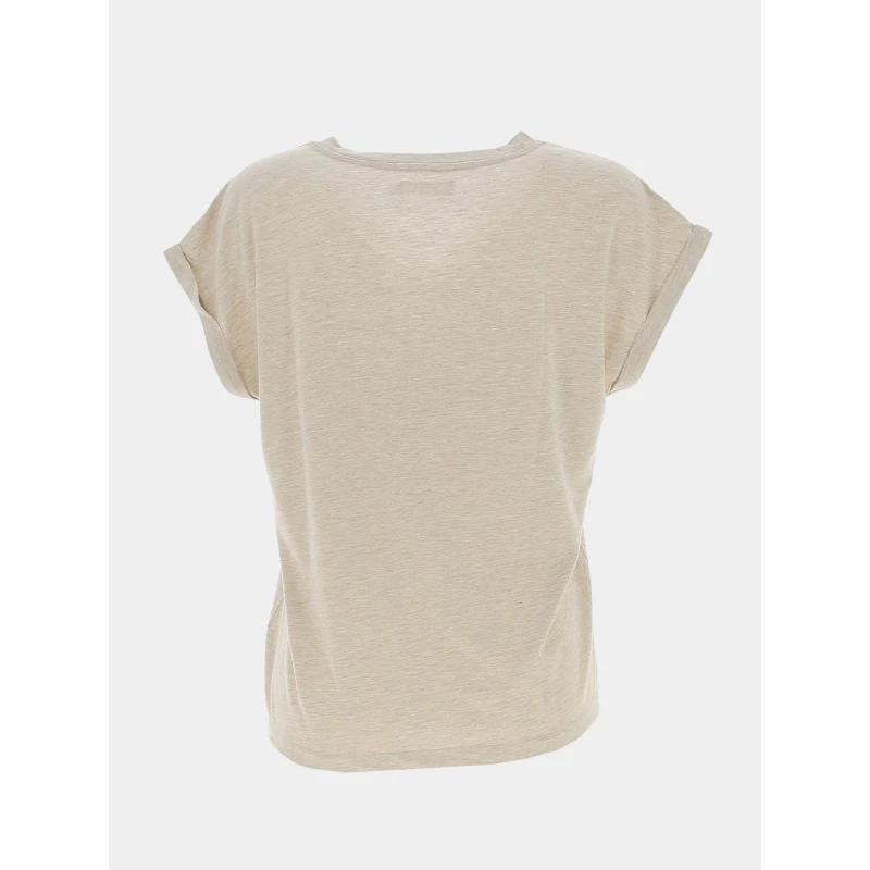 T-shirt Paillettes Eyota Beige Femme - Deeluxe 4 T-shirt Paillettes Eyota Beige Femme - Deeluxe – Image 2